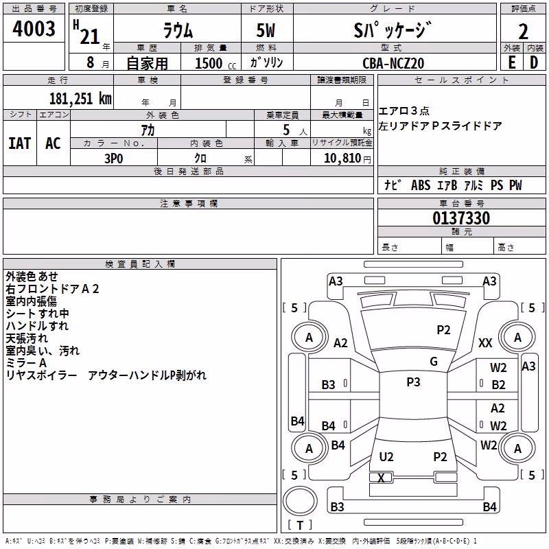 TOYOTA RAUM
