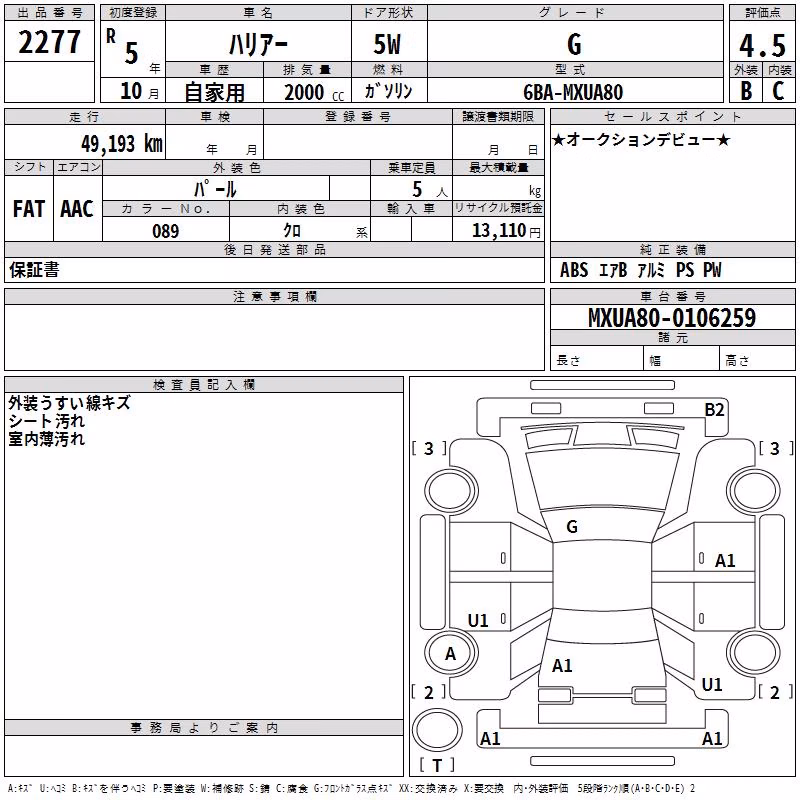 TOYOTA HARRIER