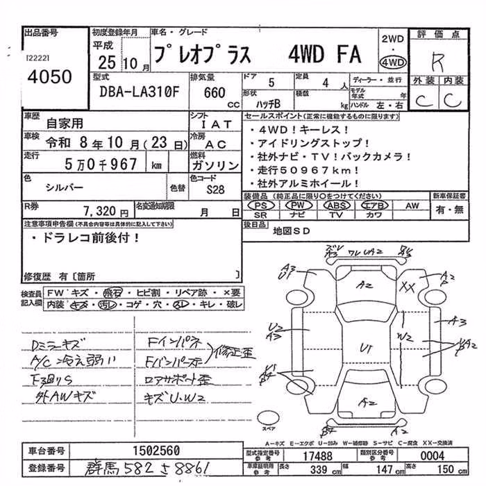 SUBARU PLEO PLUS