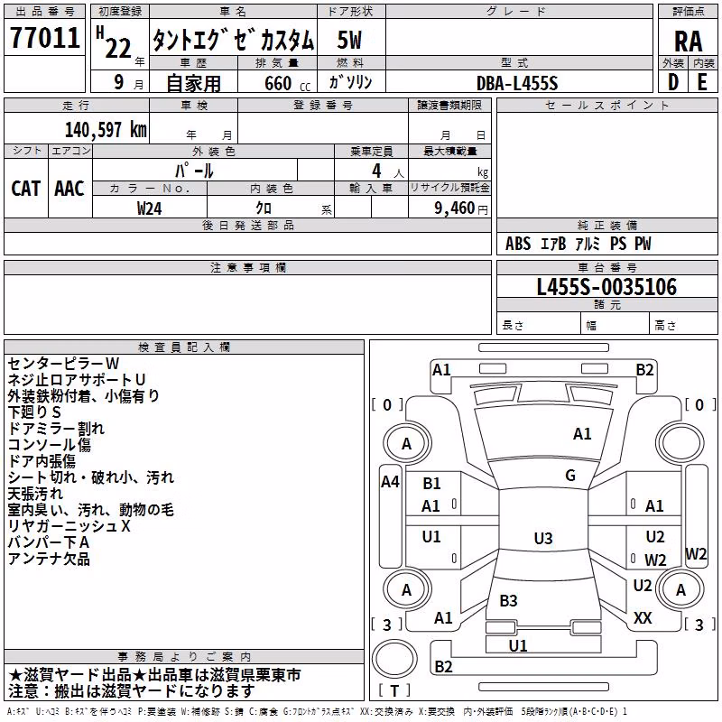 DAIHATSU TANTO EXE