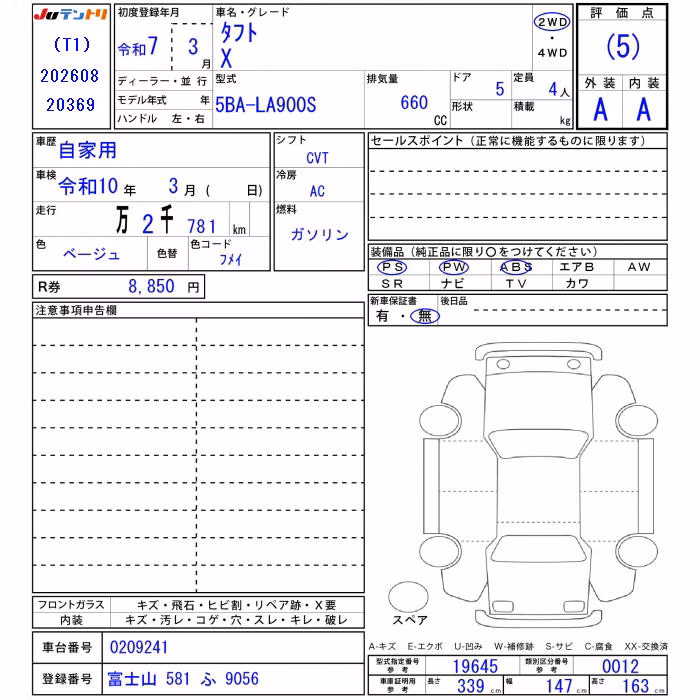 DAIHATSU TAFT