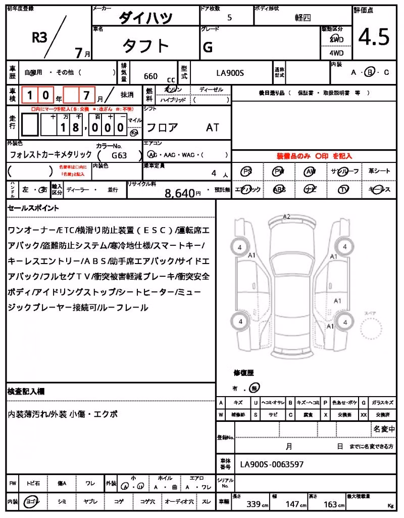 DAIHATSU TAFT