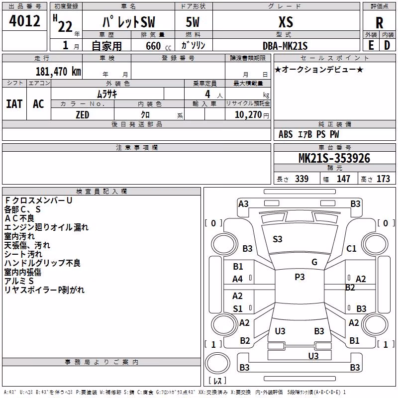 SUZUKI PALETTE