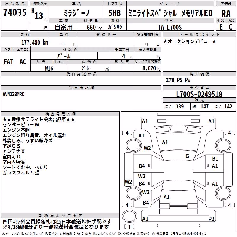 DAIHATSU MIRA GINO
