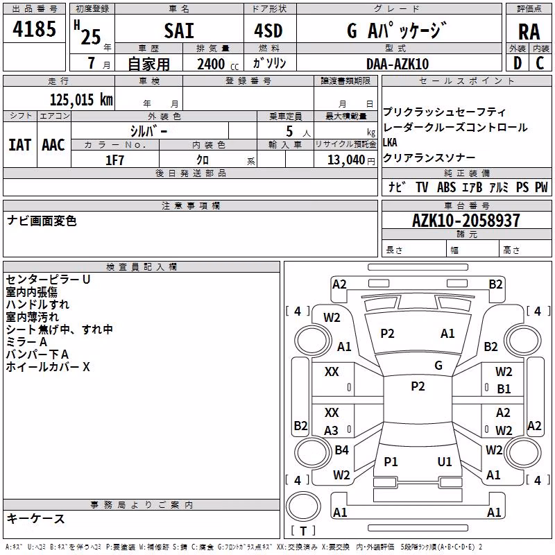 TOYOTA SAI