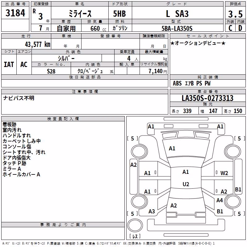 DAIHATSU MIRA E:S