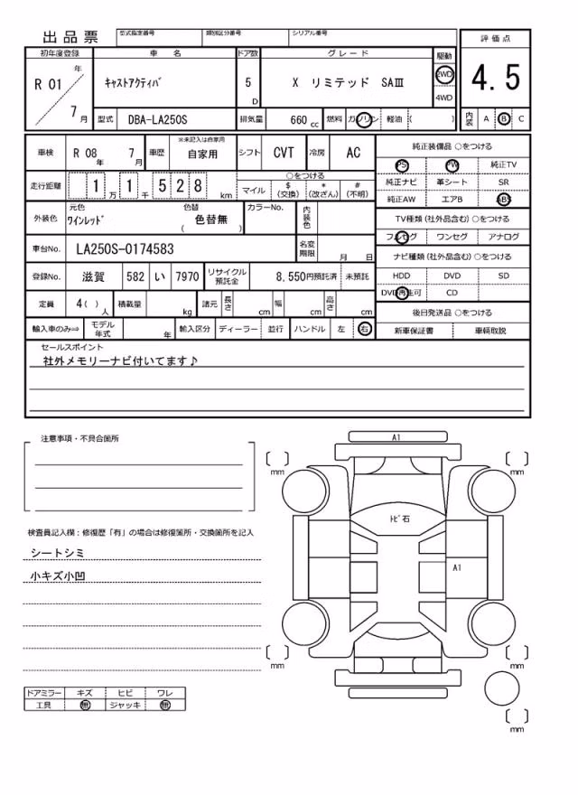 DAIHATSU CAST