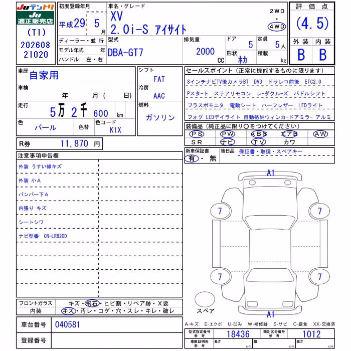 SUBARU XV