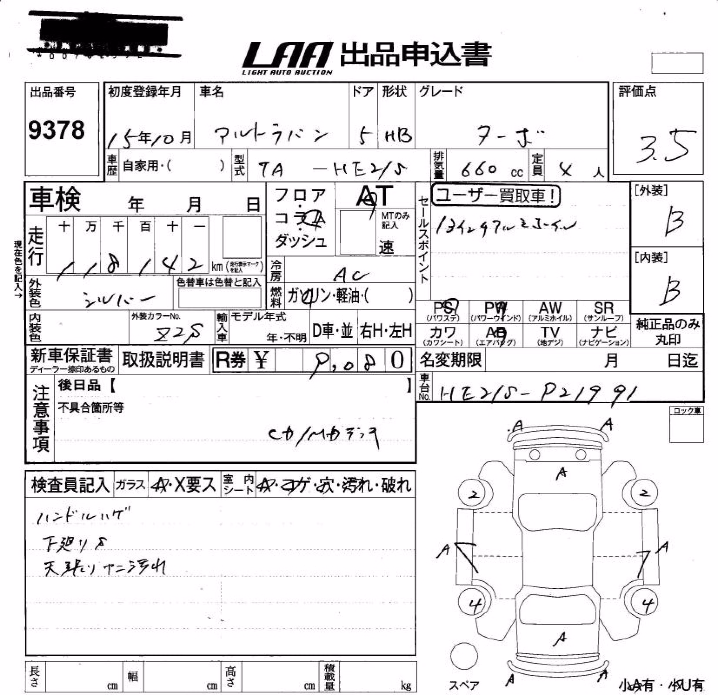 SUZUKI ALTO LAPIN