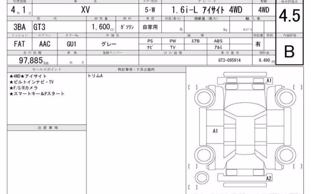 SUBARU XV