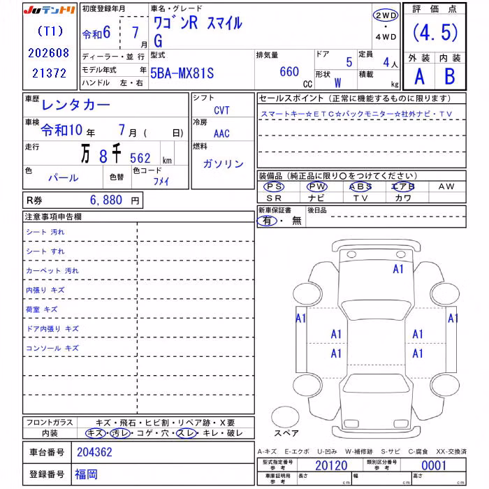 SUZUKI WAGON R SMILE
