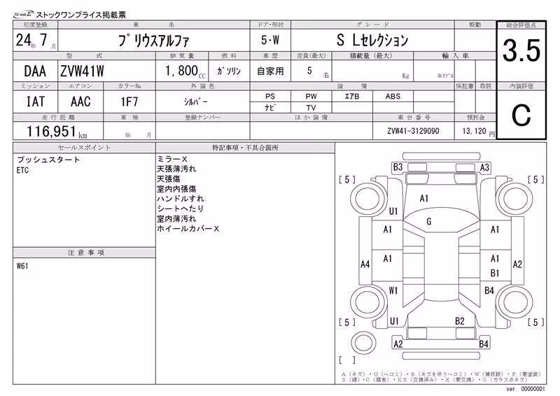 TOYOTA PRIUS ALPHA