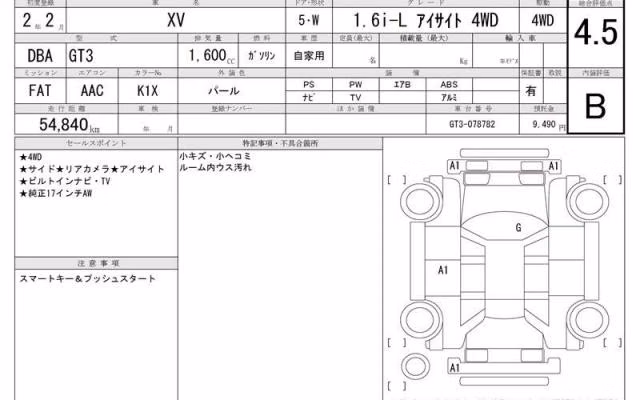 SUBARU XV