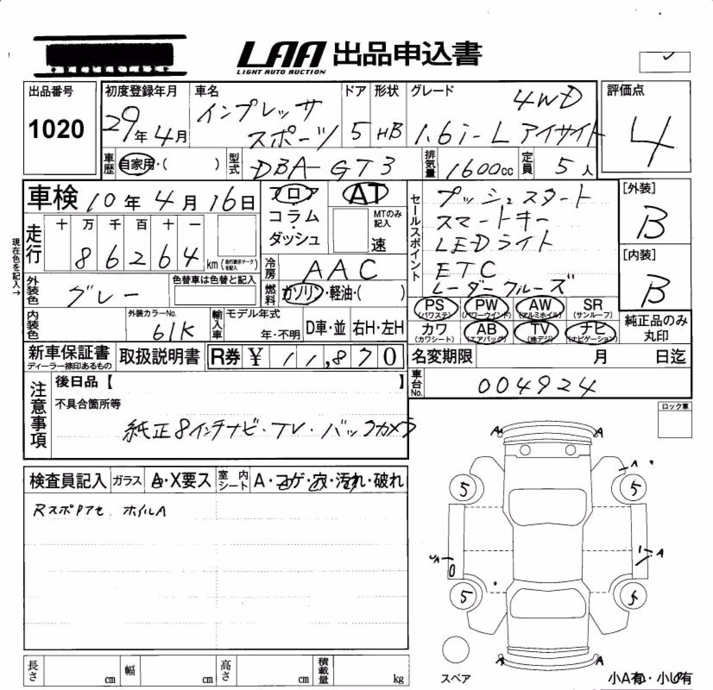 SUBARU XV