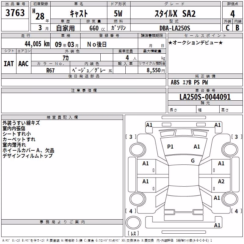 DAIHATSU CAST