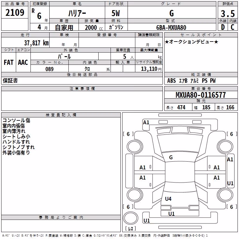 TOYOTA HARRIER