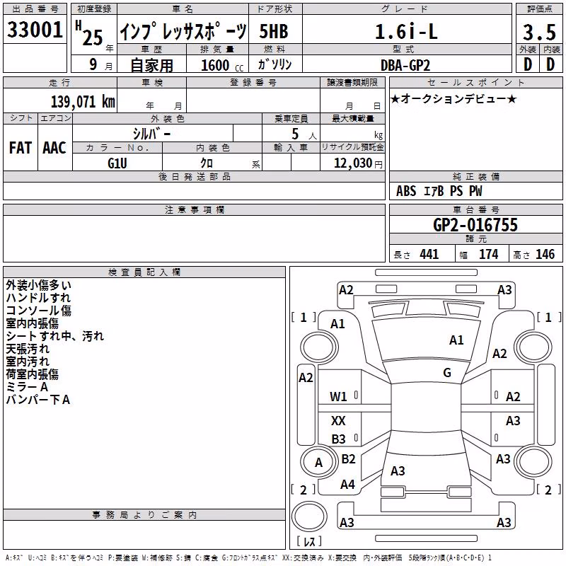 SUBARU IMPREZA