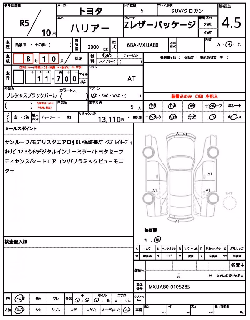 TOYOTA HARRIER