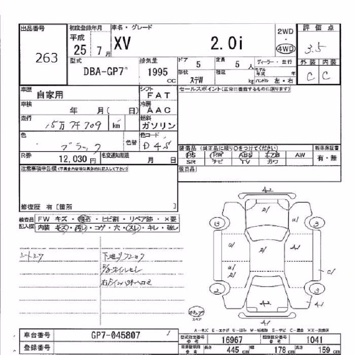 SUBARU XV