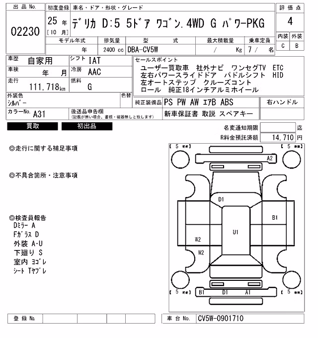 MITSUBISHI DELICA D:5