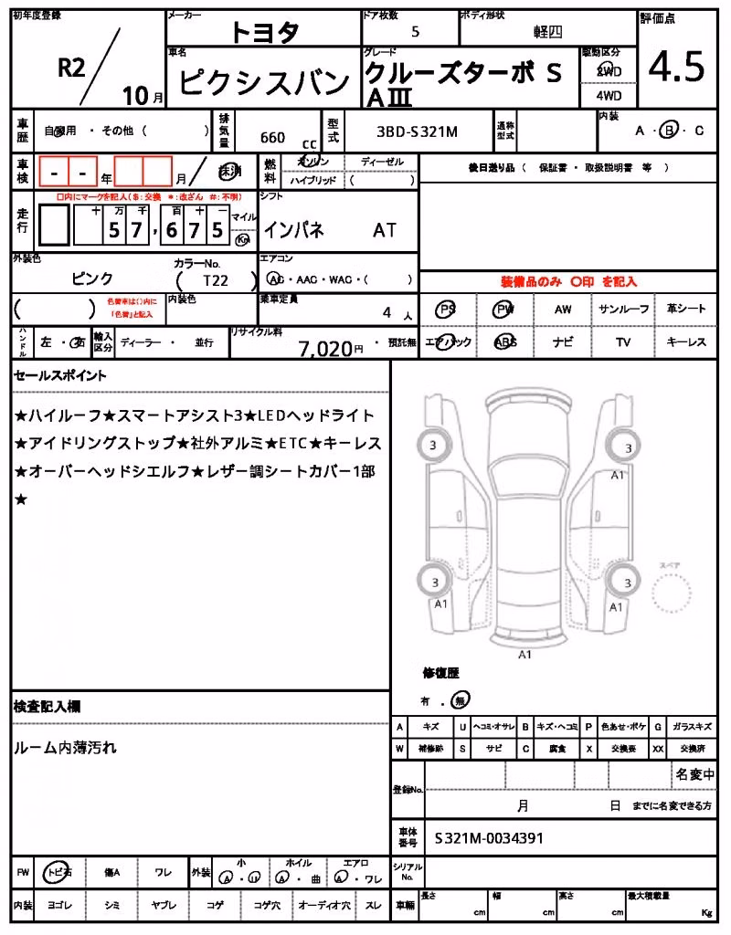 TOYOTA PIXIS VAN