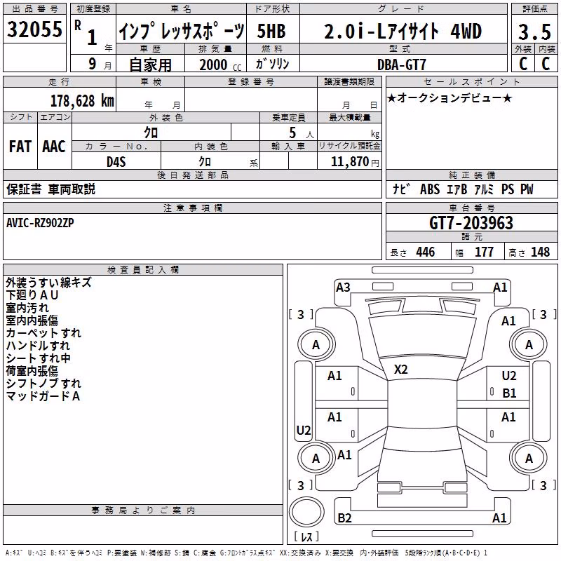 SUBARU XV