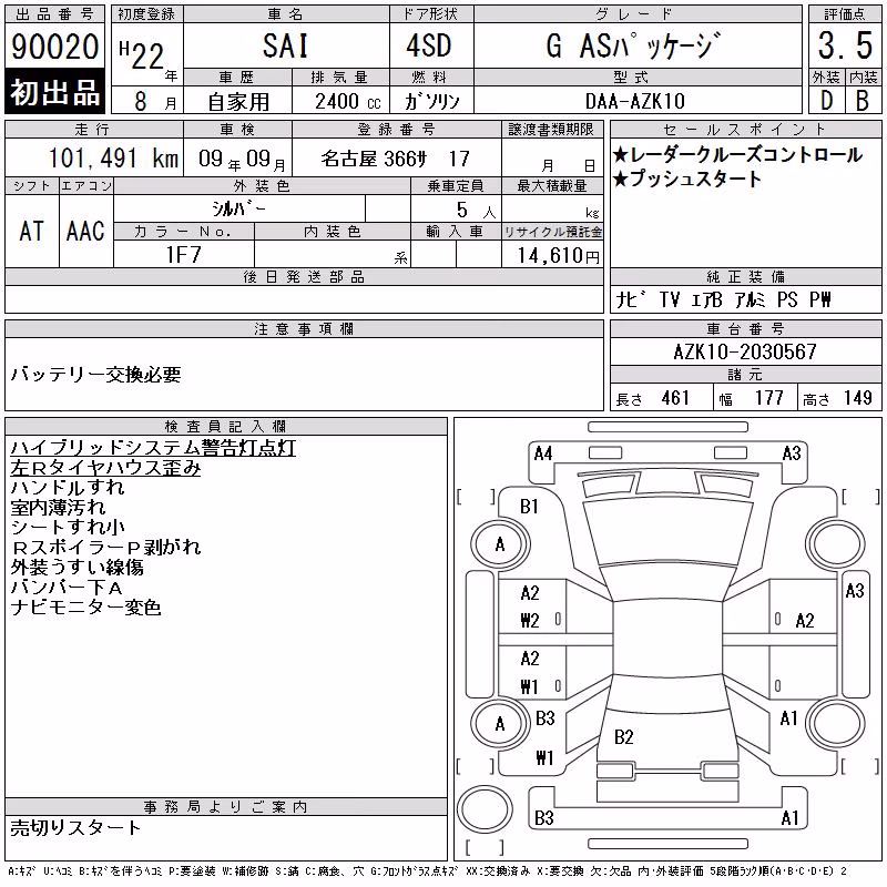 TOYOTA SAI