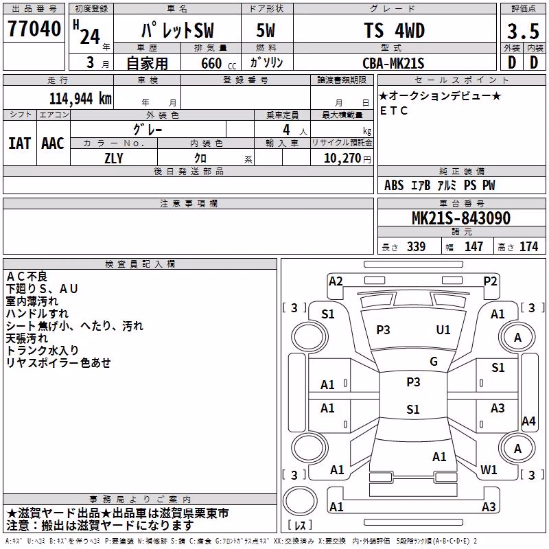SUZUKI PALETTE
