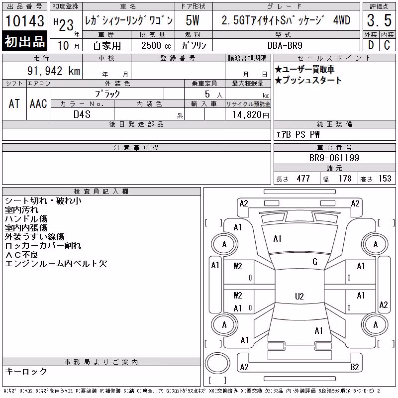 SUBARU LEGACY