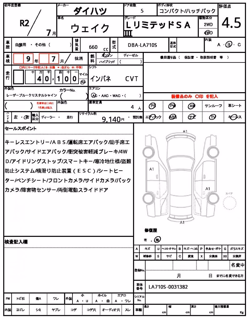DAIHATSU WAKE