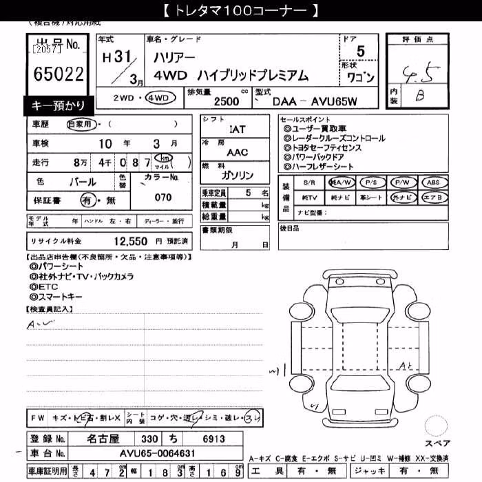 TOYOTA HARRIER