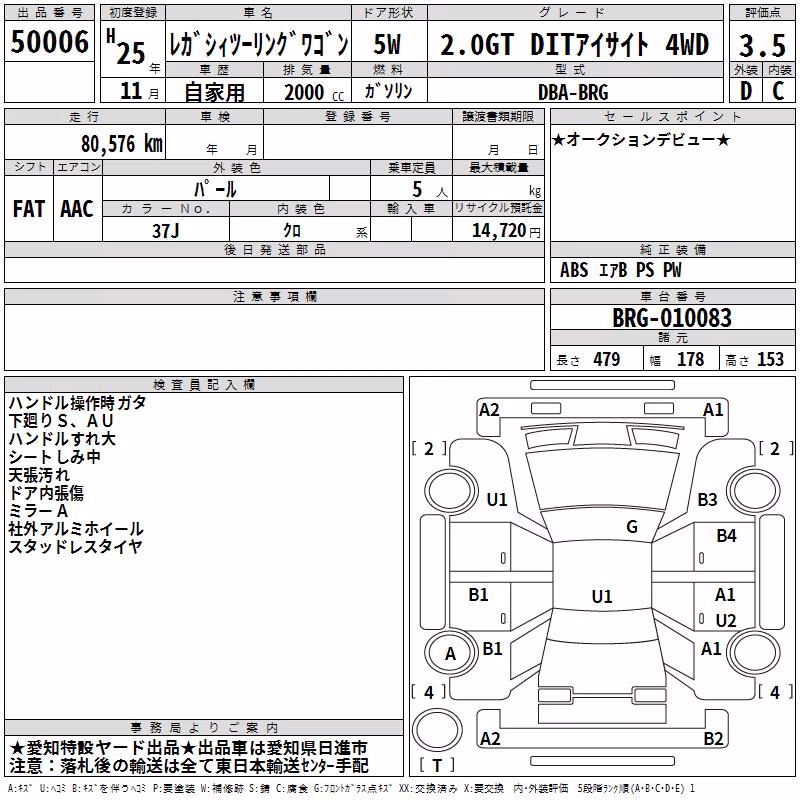 SUBARU LEGACY