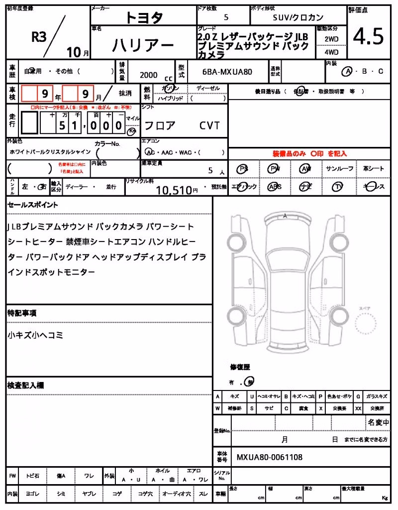 TOYOTA HARRIER