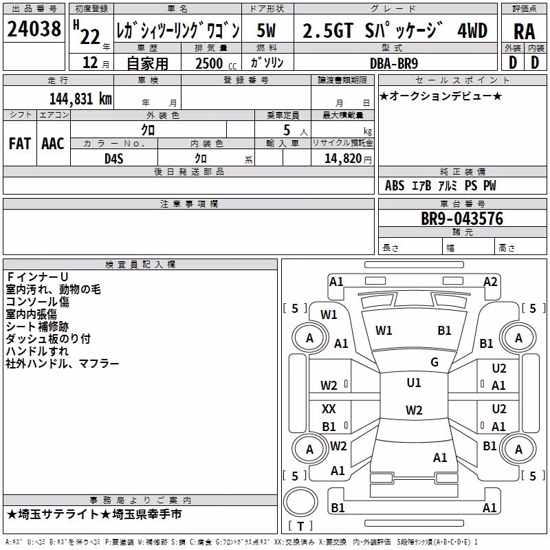 SUBARU LEGACY