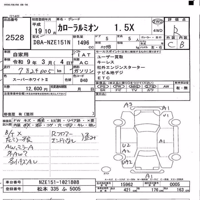 TOYOTA COROLLA RUMION