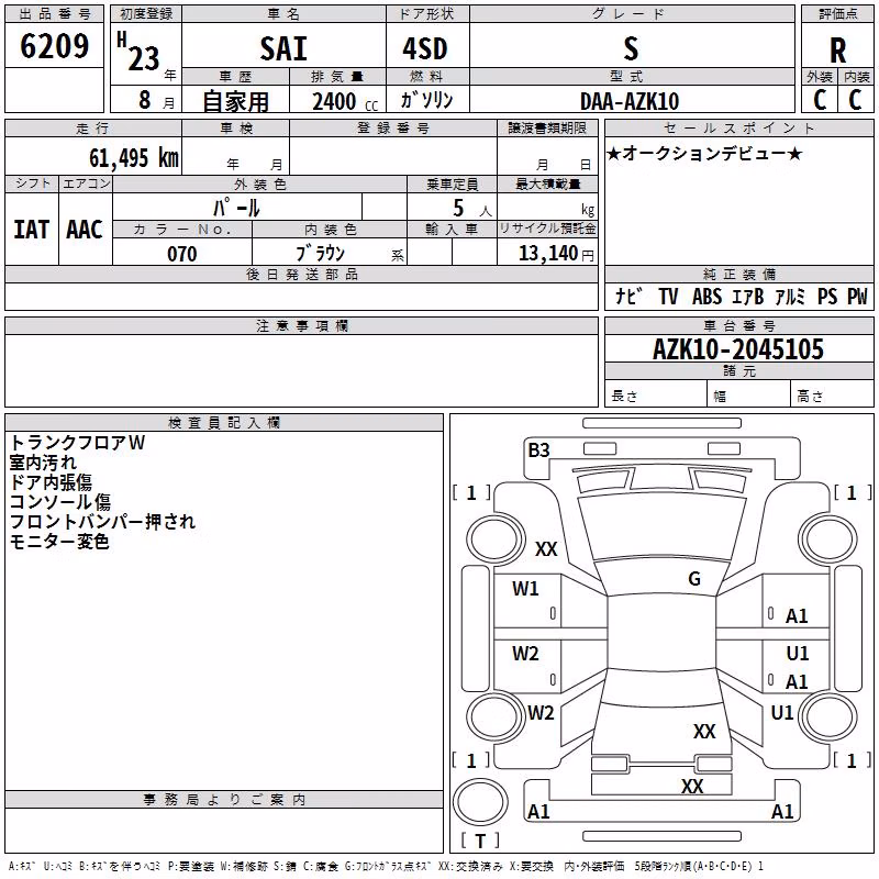 TOYOTA SAI