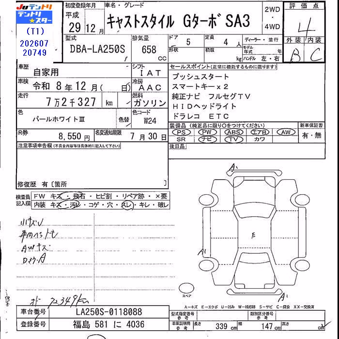 DAIHATSU CAST