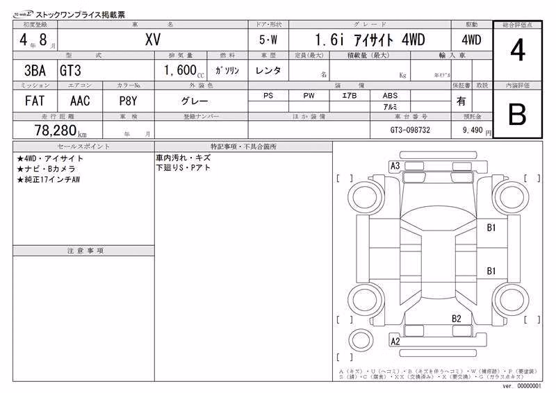 SUBARU XV