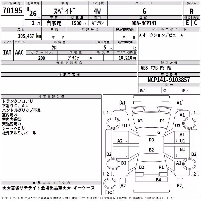 TOYOTA SPADE