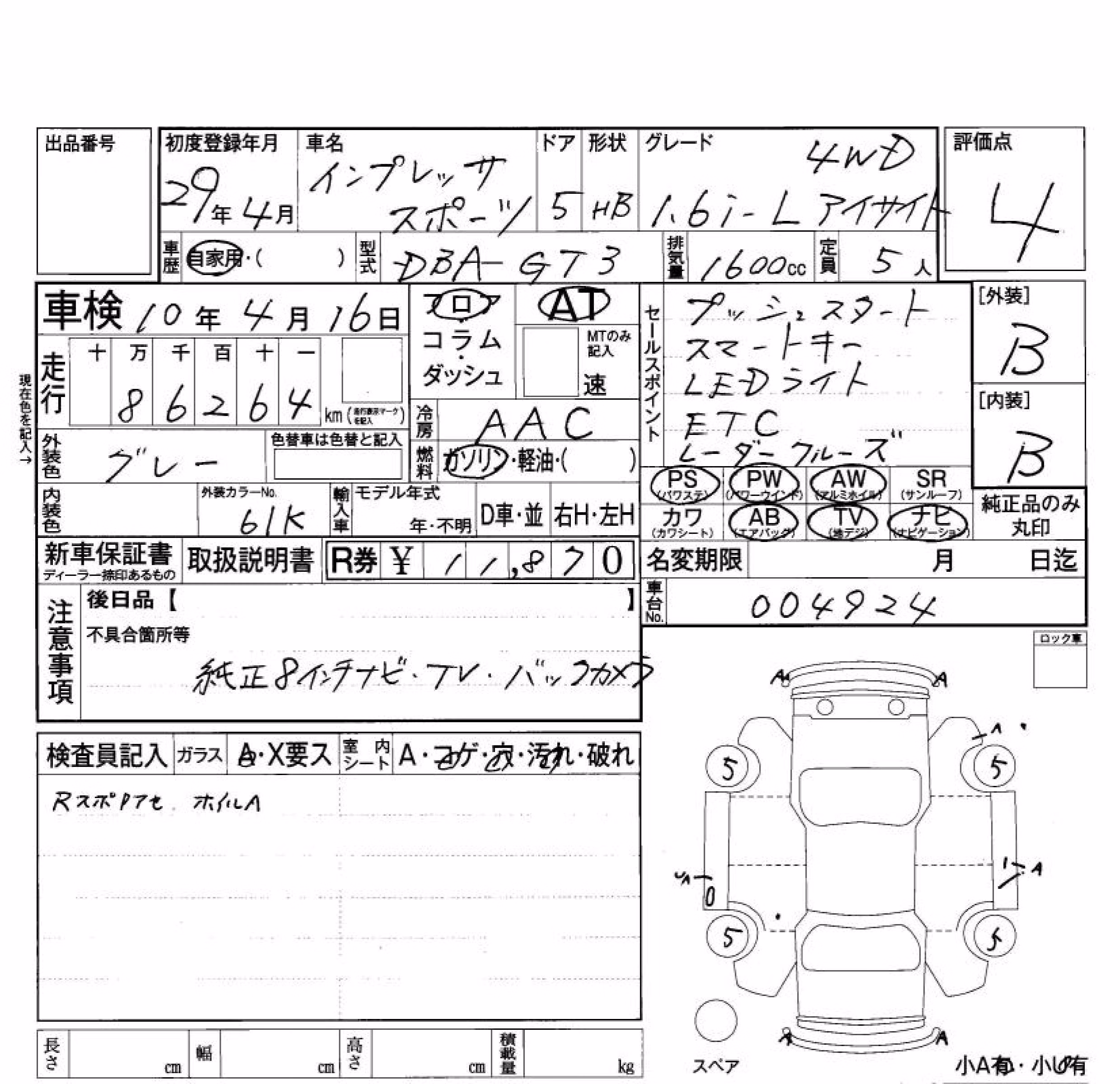 SUBARU XV