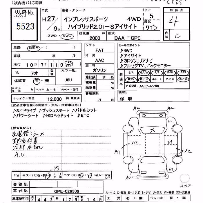 SUBARU XV