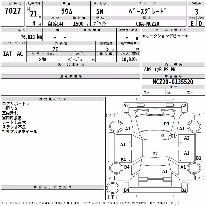 TOYOTA RAUM