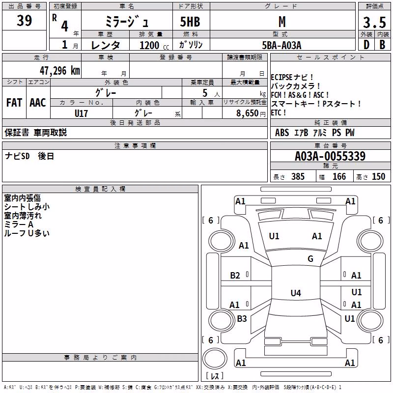MITSUBISHI MIRAGE