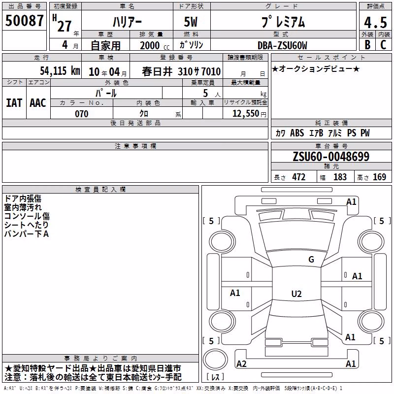 TOYOTA HARRIER