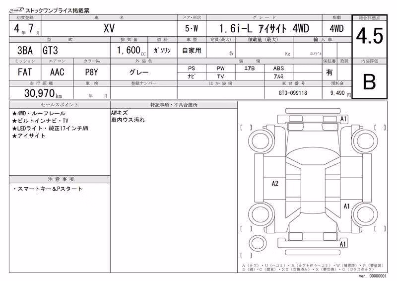 SUBARU XV