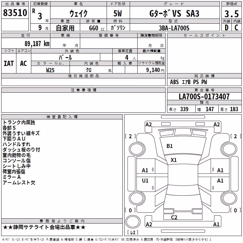 DAIHATSU WAKE