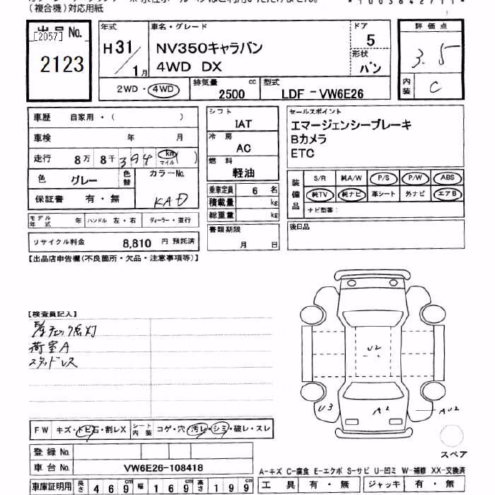 NISSAN NV350 CARAVAN
