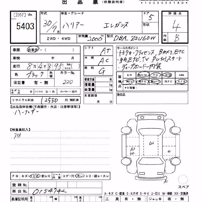 TOYOTA HARRIER