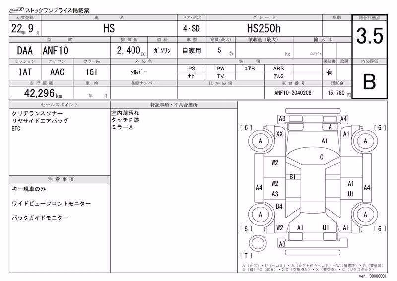 LEXUS HS250H