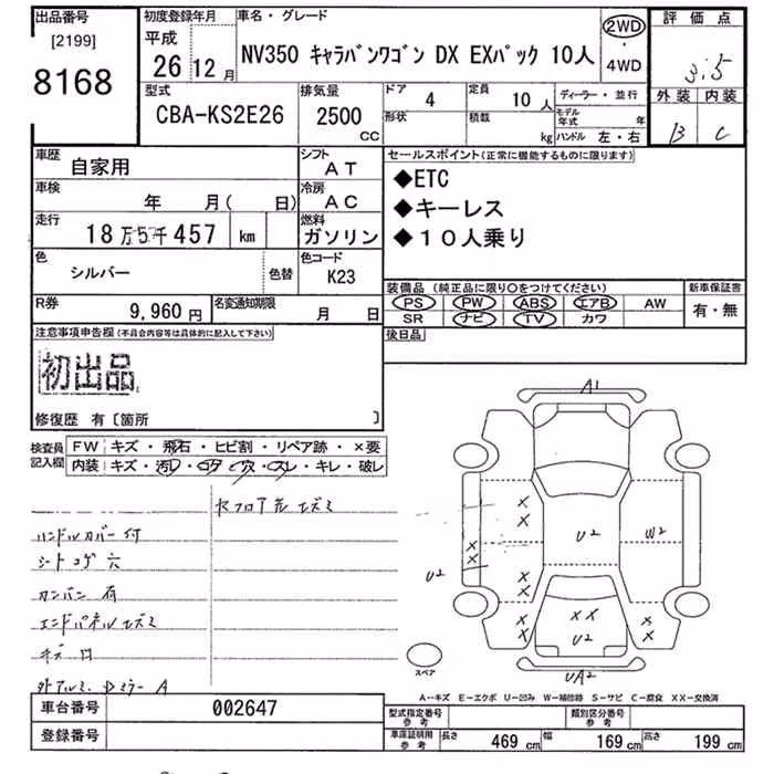 NISSAN NV350 CARAVAN
